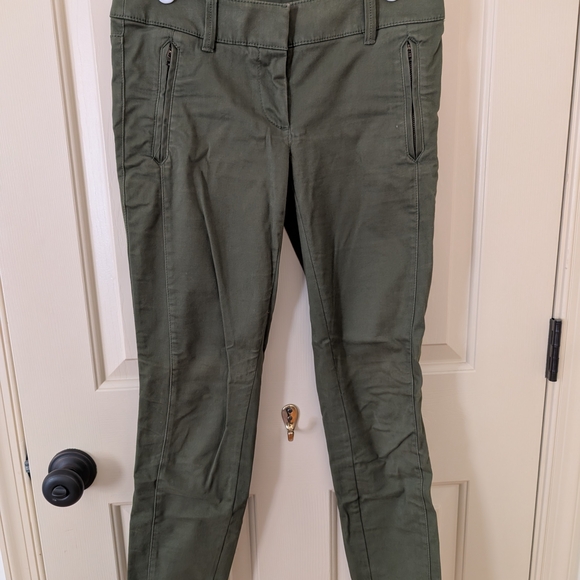 LOFT Pants - LOFT Skinny Ankle Pants Olive Green Size 0